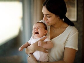 When the baby is angry with constipation