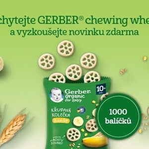Hravé testování Gerber chewing wheels