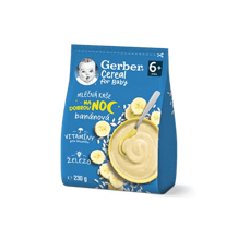 GERBER Cereal mléčná kaše banánová na dobrou noc 230 g