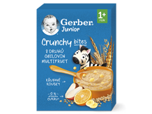 GERBER Junior nemléčná kaše ovocná s křupavými kousky 200 g GERBER Junior nemléčná kaše ovocná s křupavými kousky 200 g