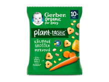 GERBER Organic křupavá srdíčka mrkvová 28 g