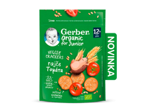 GERBER Organic krekry s rajčaty 100 g - novinka