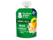 GERBER Organic ovocná kapsička mango a kdoule s kokosovým mlékem 80 g