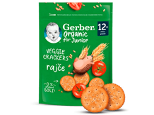 GERBER Organic krekry s rajčaty 100 g