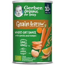 GERBER Organic křupky s mrkví a pomerančem 35 g