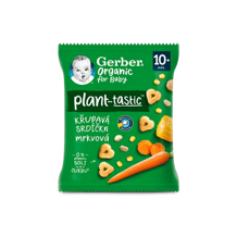 GERBER Organic křupavá srdíčka s mrkví 28 g