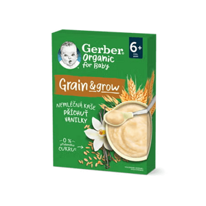 GERBER Organic nemléčná kaše s příchutí vanilky 200 g
