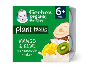 GERBER Organic 100% rostlinný dezert mango a kiwi