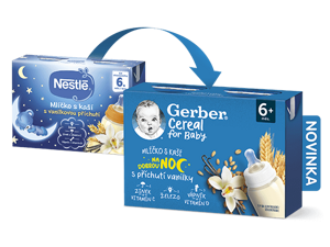 GERBER Cereal mlíčko s kaší vanilka GERBER Cereal mlíčko s kaší vanilka