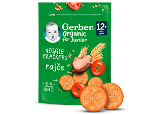 GERBER Organic krekry s rajčaty 100 g