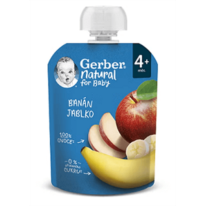 GERBER Natural kapsička banán a jablko 90 g