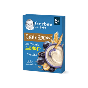 GERBER nemléčná kaše pšenično-ovesná švestka 200 g
