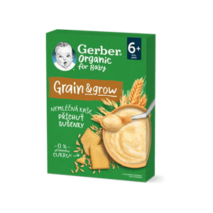 GERBER Organic nemléčná kaše s příchutí sušenky 200 g