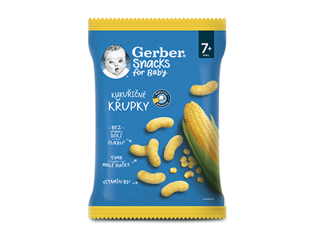GERBER Snacks kukuřičné křupky 28 g