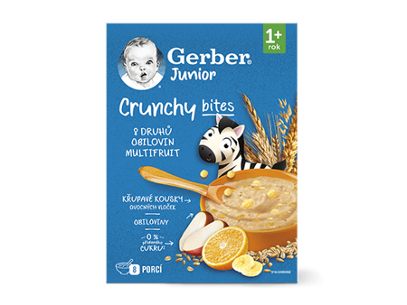 GERBER Junior nemléčná kaše ovocná s křupavými kousky 200 g