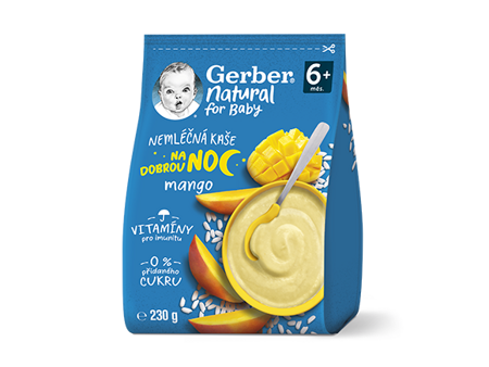 GERBER Natural nemléčná kaše mango_T8hero