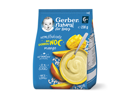GERBER Natural nemléčná kaše mango_T911