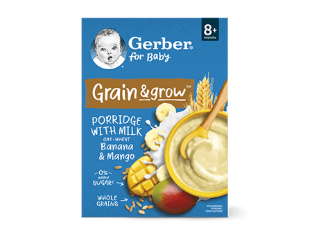 GERBER mléčná kaše banán a mango 200 g