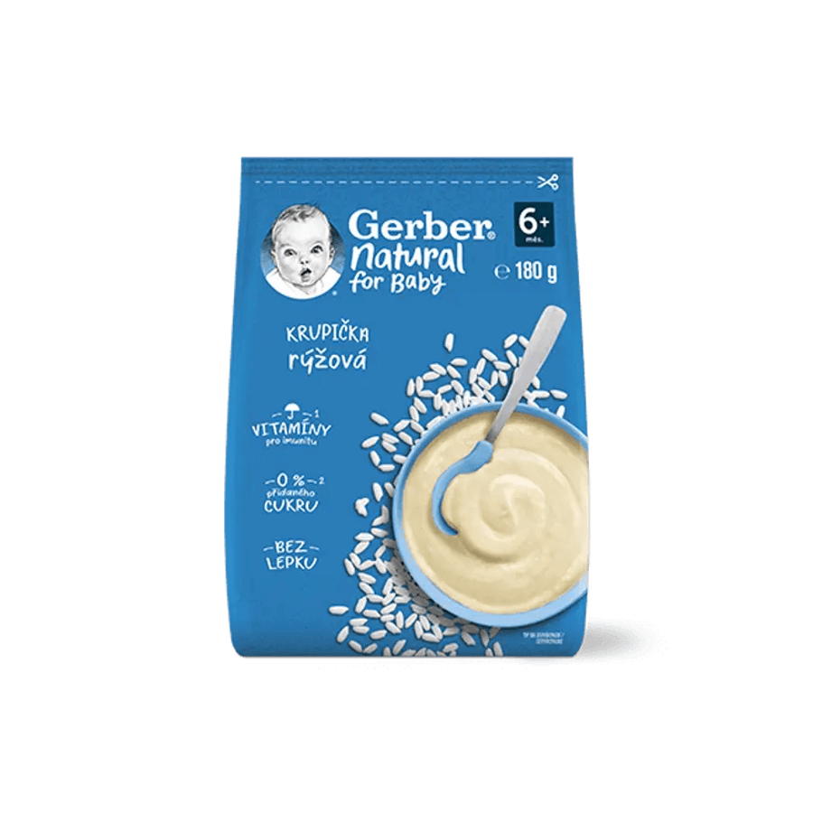 GERBER Natural rýžová krupička 180 g 