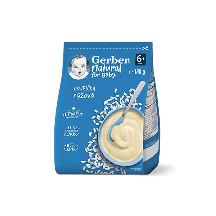 GERBER Natural rýžová krupička 180 g 