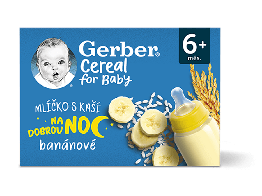 GERBER Cereal mlíčko s kaší banánové