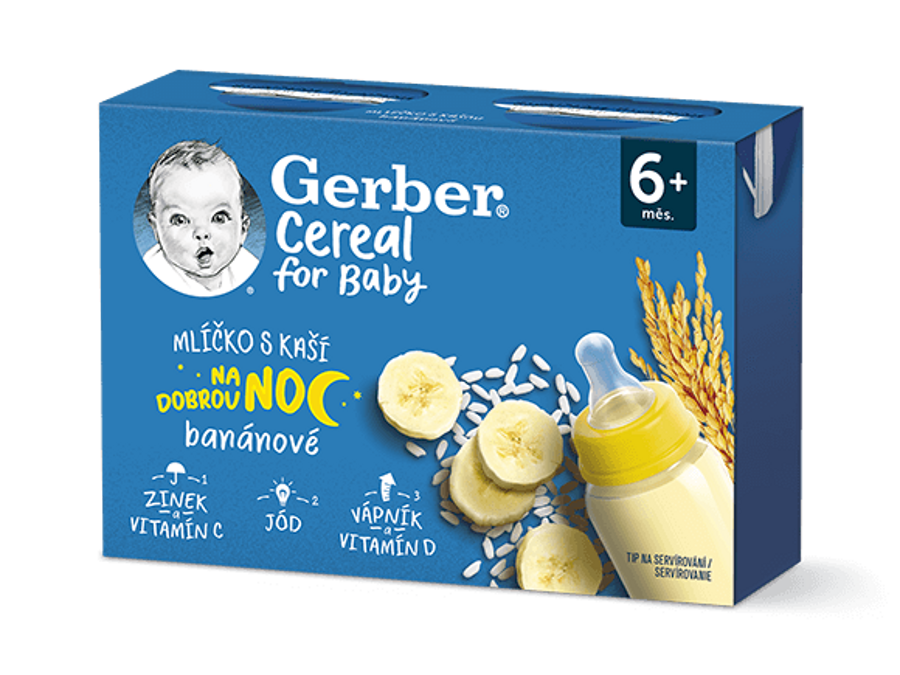 GERBER Cereal mlíčko s kaší banánové