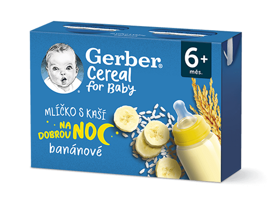 GERBER Cereal mlíčko s kaší banánové