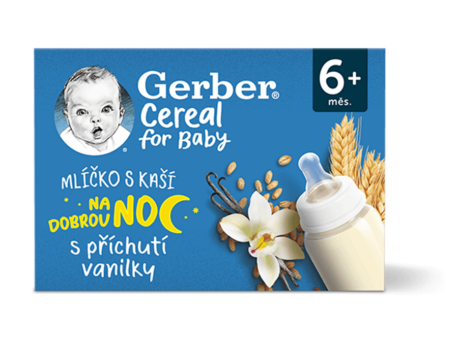 GERBER Cereal mlíčko s kaší vanilka