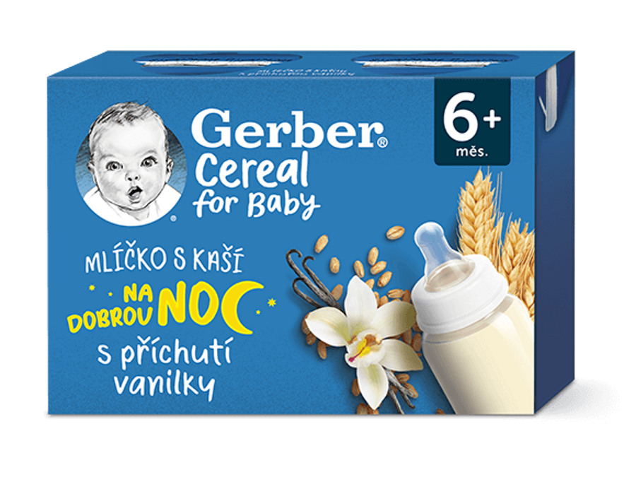 GERBER Cereal mlíčko s kaší vanilka