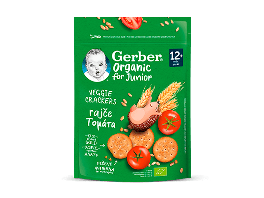 GERBER Organic krekry s rajčaty 100 g