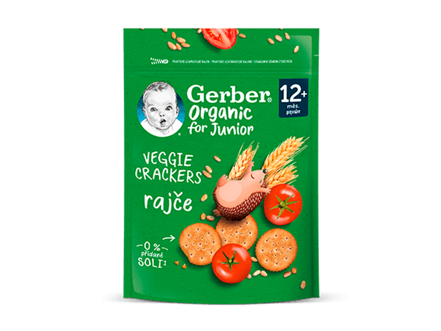 GERBER Organic krekry s rajčaty 100 g
