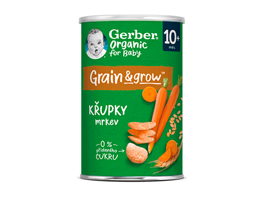 GERBER Organic křupky mrkev