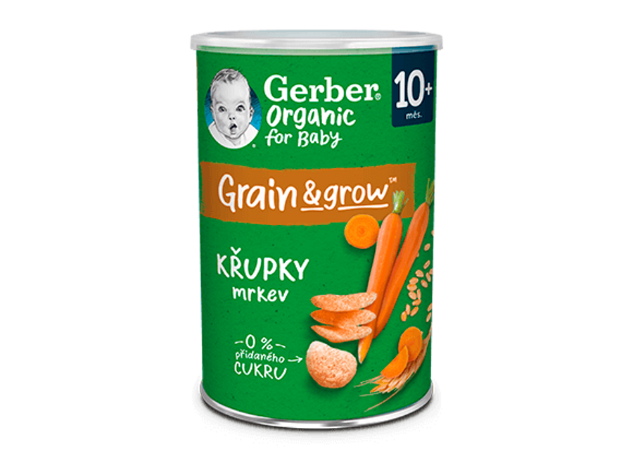 GERBER Organic křupky mrkev