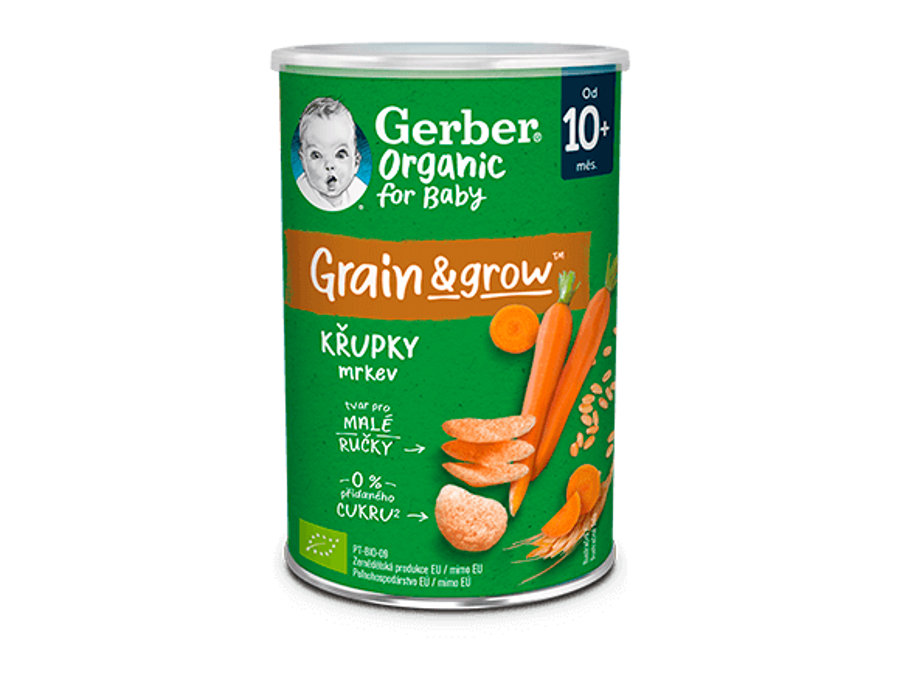 GERBER Organic křupky mrkev