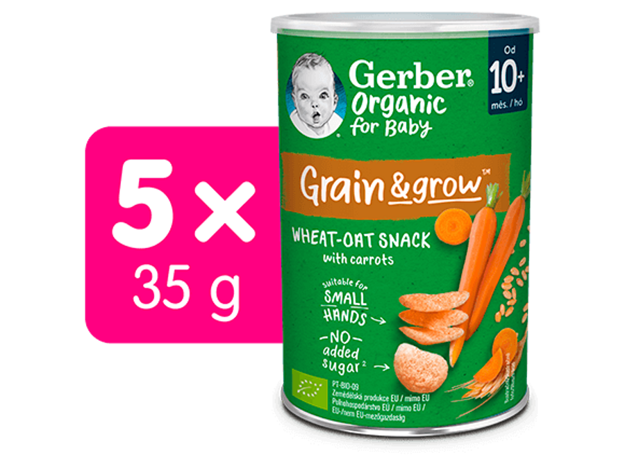GERBER Organic křupky mrkev