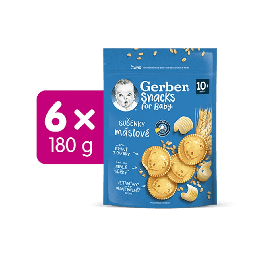 GERBER Snacks máslové sušenky 180 g