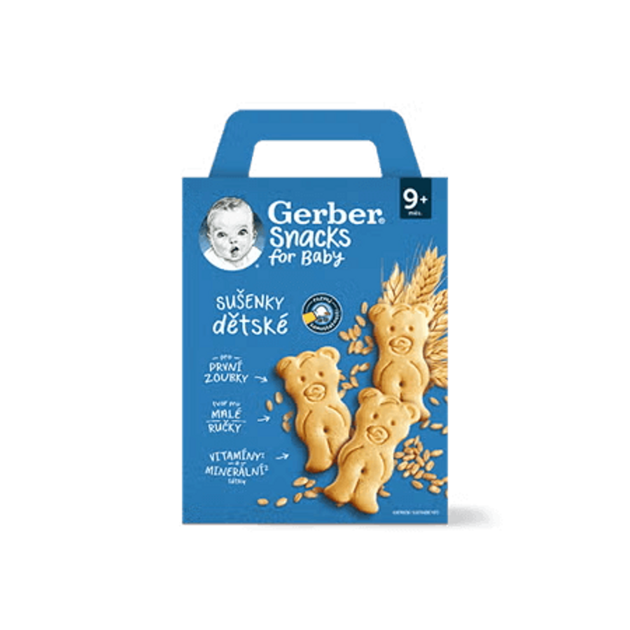 GERBER Snacks dětské sušenky 180 g