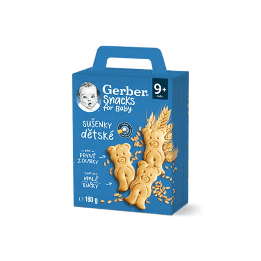 GERBER Snacks dětské sušenky 180 g