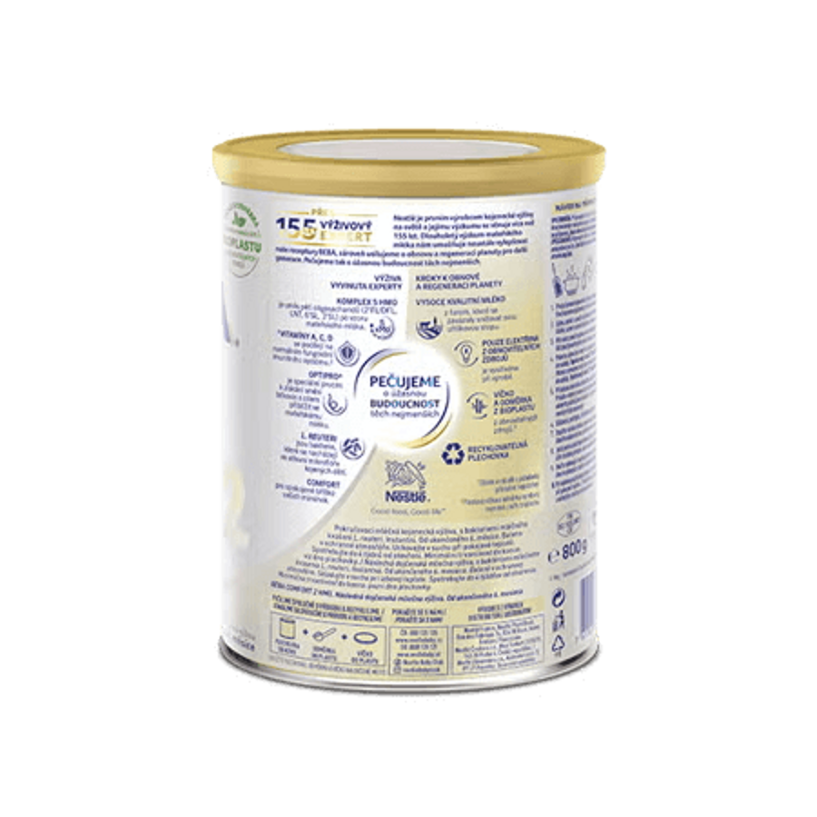 BEBA COMFORT 2, 5 HMO, pokračovací kojenecké mléko, 800 g
