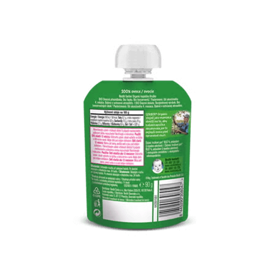 GERBER Organic kapsička hruška, jablko a banán 90 g