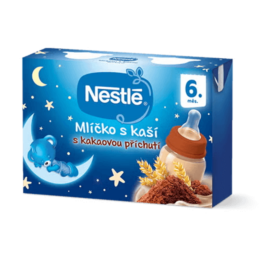 NESTLÉ Mlíčko s kaší s kakaovou příchutí 2 x 200 ml
