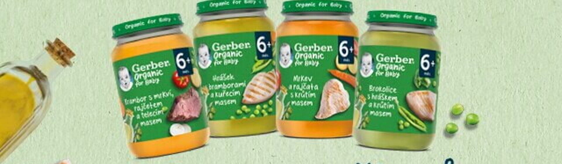 GERBER Organic maso-zeleninové příkrmy GERBER Organic maso-zeleninové příkrmy