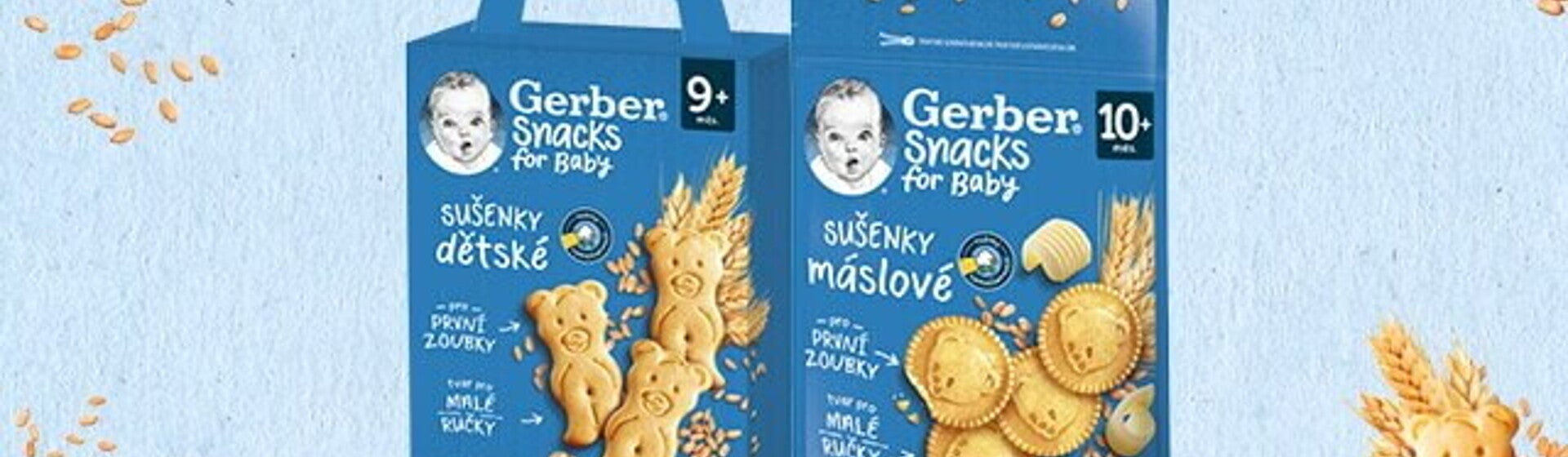 GERBER Snacks sušenky GERBER Snacks sušenky