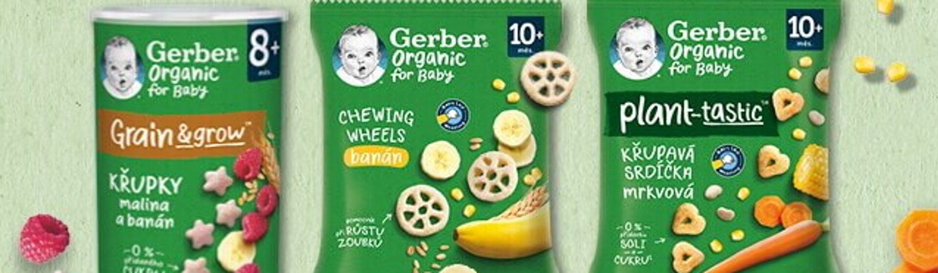 GERBER Organic dětské křupky GERBER Organic dětské křupky