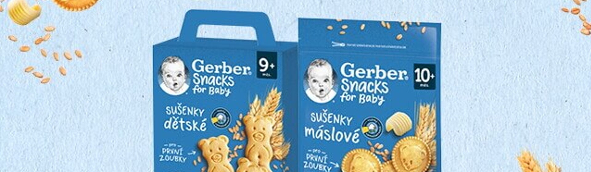 GERBER Snacks sušienky GERBER Snacks sušienky