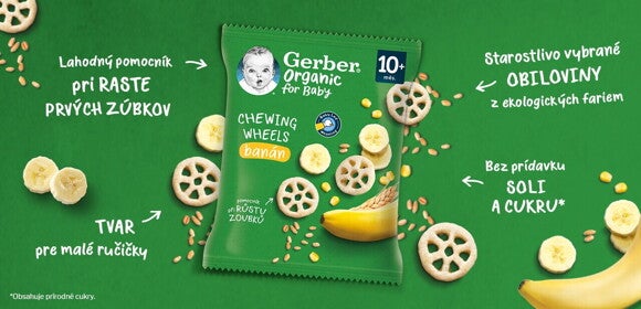 GERBER Organic chewing wheels 28 g GERBER Organic chewing wheels 28 g