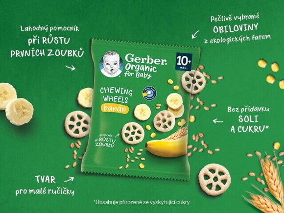 GERBER Organic chewing wheels 28 g GERBER Organic chewing wheels 28 g