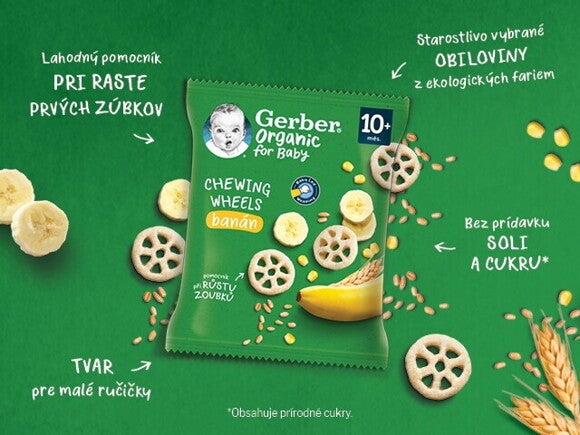GERBER Organic chewing wheels 28 g GERBER Organic chewing wheels 28 g