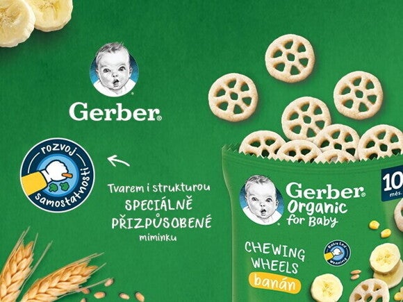 GERBER Organic chewing wheels 28 g GERBER Organic chewing wheels 28 g