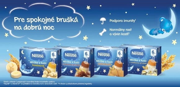 NESTLÉ Mlíčko s kaší banánové NESTLÉ Mlíčko s kaší banánové